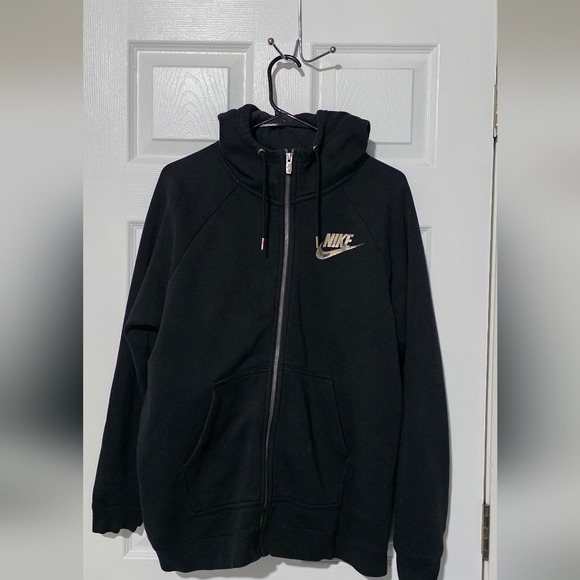 Nike Black Full-Zip Hoodie - Picture 1 of 6